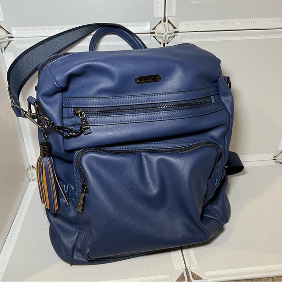 CLUCI Backpack Fashion Leather Designer Travel Large Bag Tassel Beautiful - Picture 1 of 10